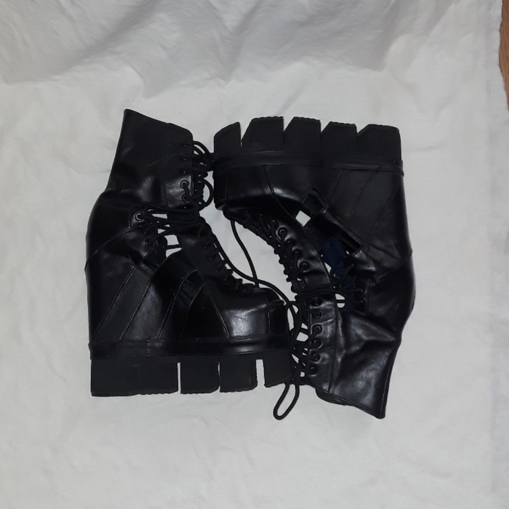 Chromat platform wedge boot
